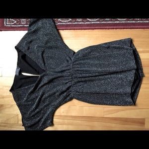Black/silver romper